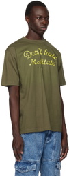 Solitude Studios Khaki 'Don't Hate Meditate' T-Shirt