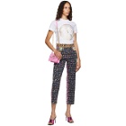 Versace Jeans Couture Multicolor Mixed Print Jeans