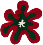 Rashelle Campbell SSENSE Exclusive Red & Green Groovy Flub Rug