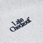 Late Checkout Logo Popover Hoodie in Grey