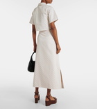 Gucci GG gabardine midi skirt