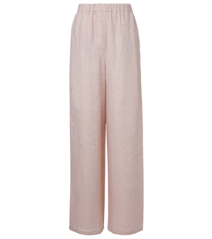 Photo: Loro Piana Valerio linen wide-leg pants