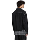 Doublet Black Wool Cut-Off Jacket