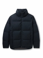 SEASE - Tribeca Quilted Herringbone Cotton and Cashmere-Blend Down Jacket - Blue