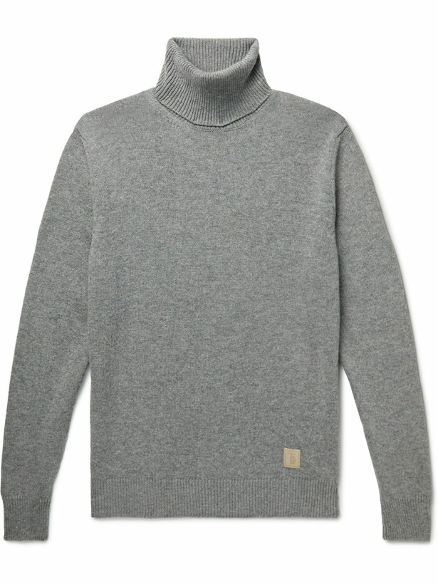 Photo: Tod's - Virgin Wool and Cashmere-Blend Rollneck Sweater - Gray