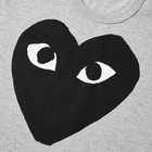 Comme des Garçons Play Men's Heart Logo T-Shirt in Grey/Black