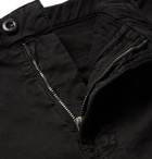 Nudie Jeans - Slim Adam Garment-Dyed Stretch Organic Cotton-Twill Trousers - Men - Black