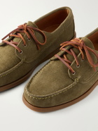 Sebago - Askook Suede Boat Shoes - Green