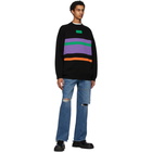 ADER error Black and Purple Ventura Sweater