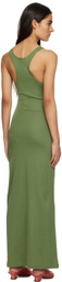 Y/Project Green Invisible Strap Maxi Dress