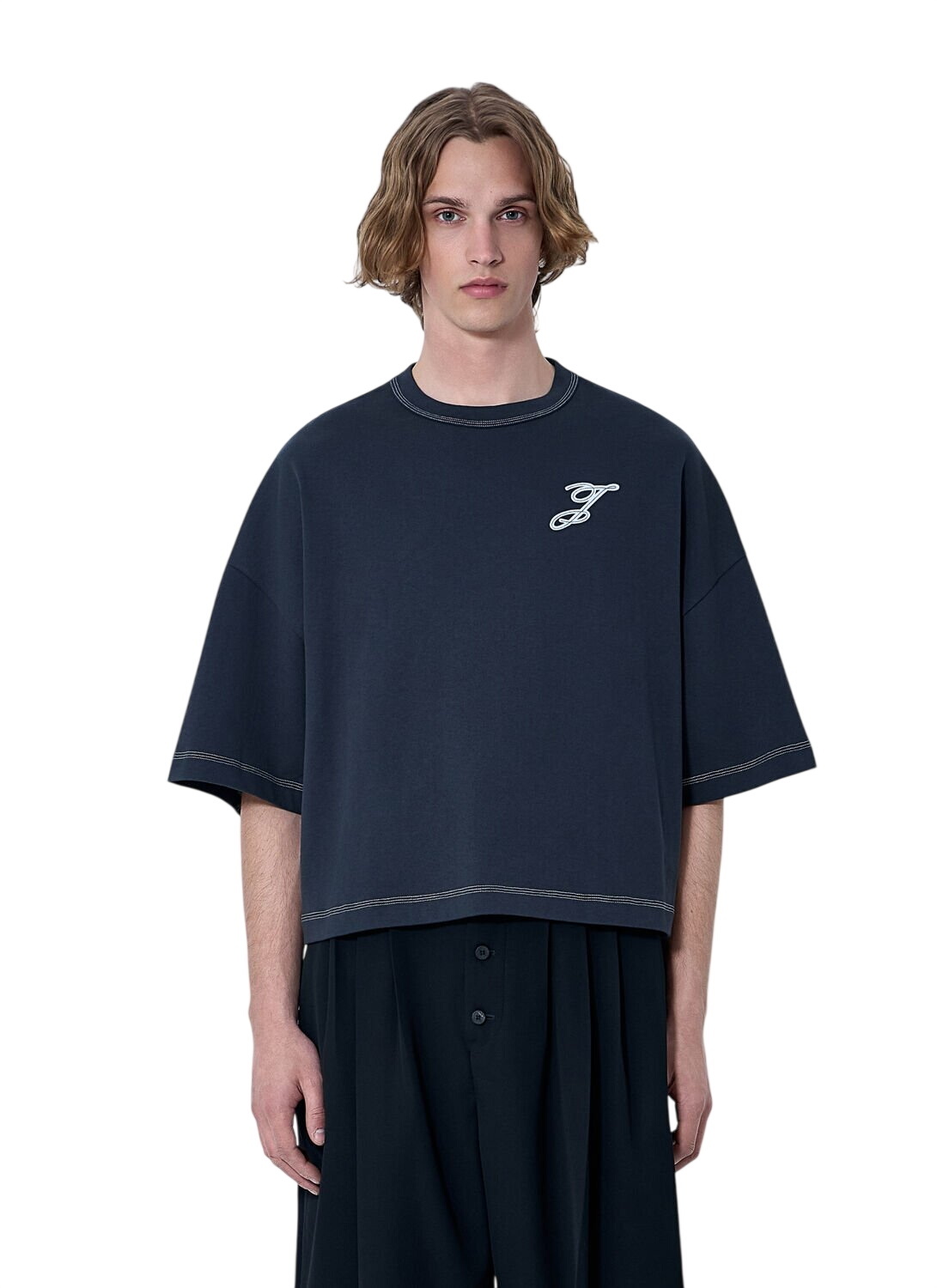 半額購入 ジャックムス LE DUCI RIBBED POLO SWEATER バイカラーリブ