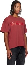 ALEXANDER DIGENOVA Red 'Red Light District' T-shirt