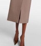 Mugler High-rise pencil skirt