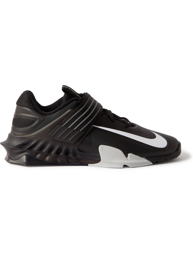 Photo: NIKE TRAINING - Savaleos Rubber-Trimmed Coated-Mesh Sneakers - Black