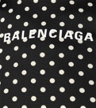 Balenciaga Crêpe polka-dot midi dress