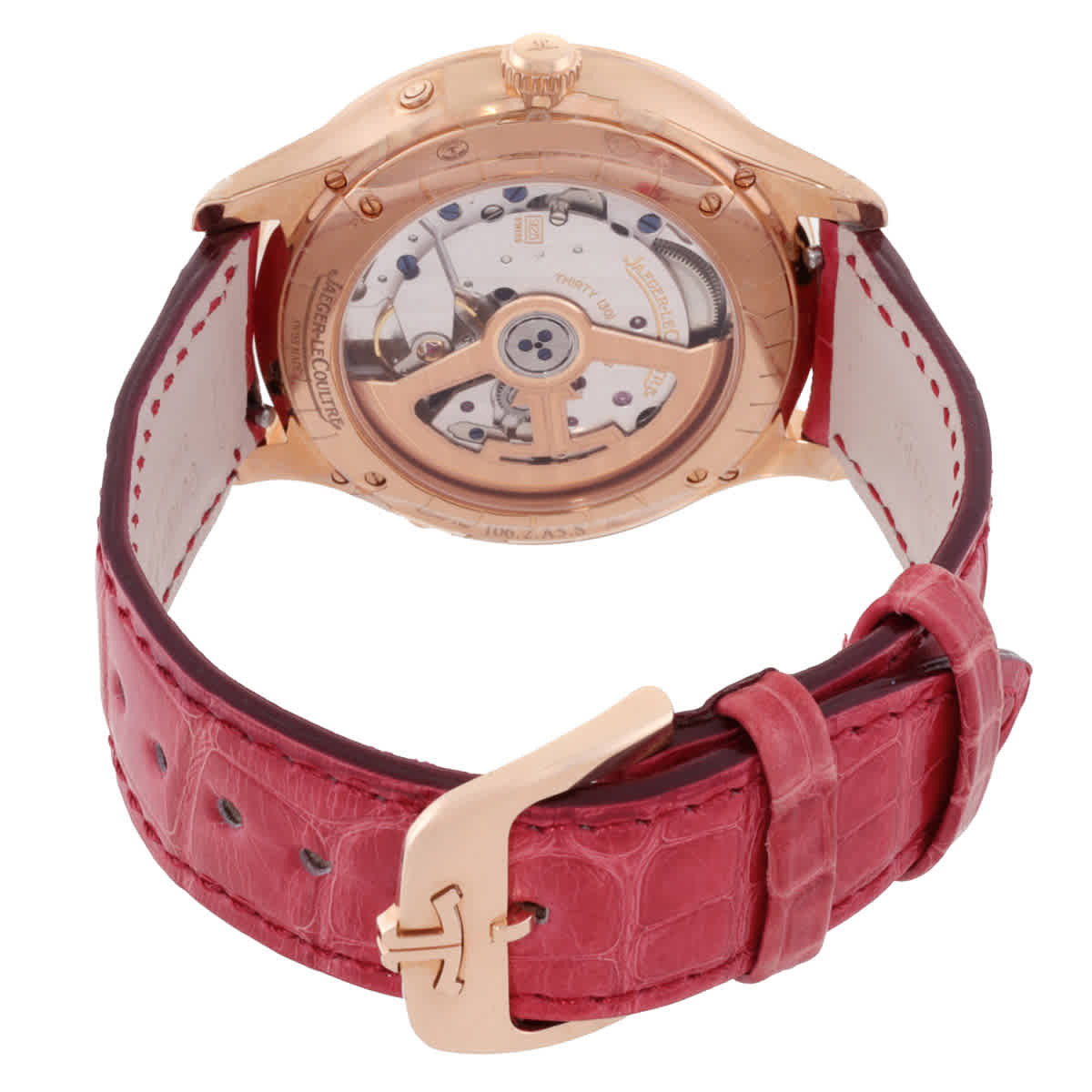 Jaeger LeCoultre Master Ultra Thin Moon Automatic Diamond White Dial Ladies Watch Q124250J