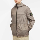 Stone Island Men's Crinkle Reps Hooded Jacket in Dove Grey