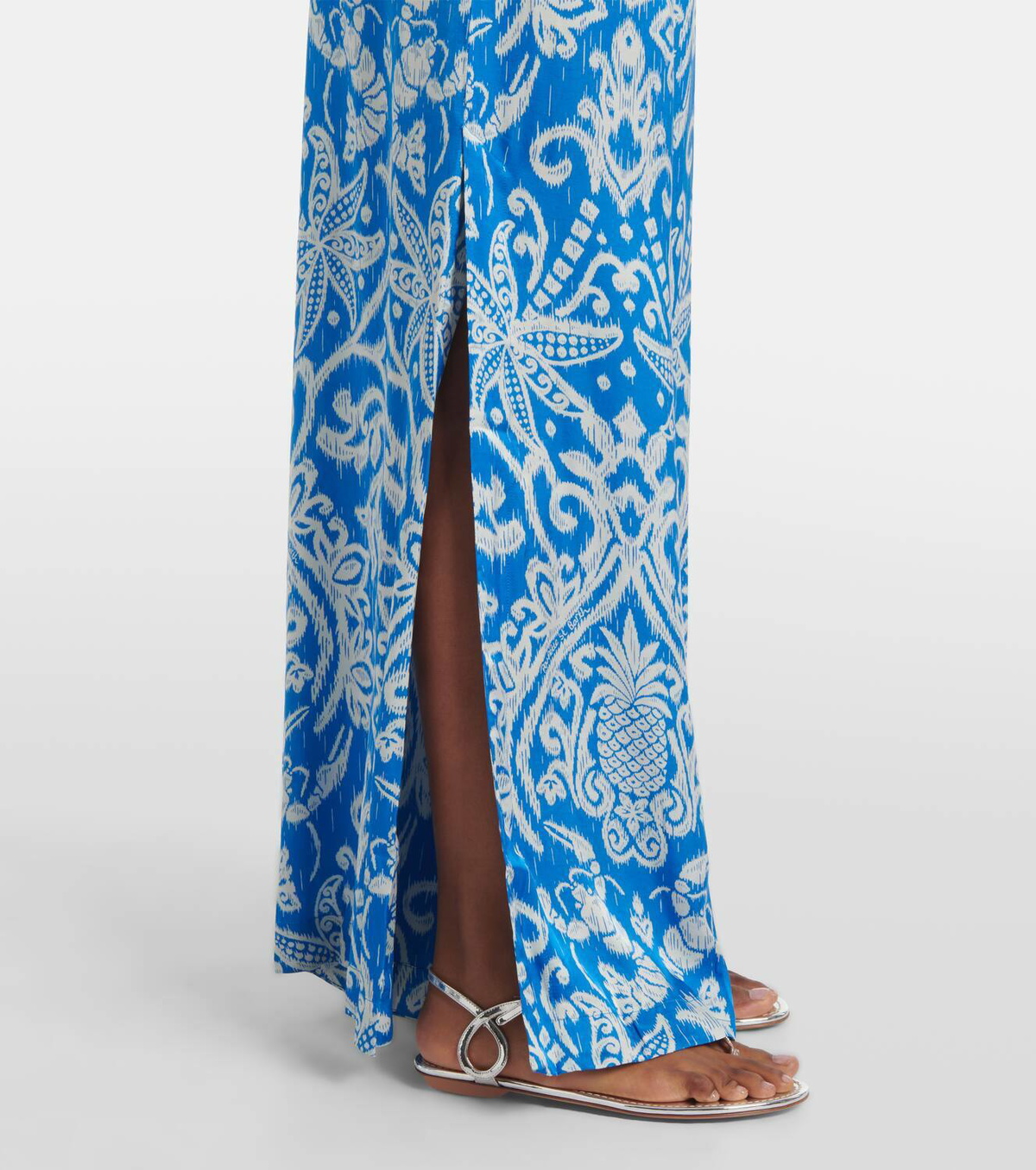 Poupette St Barth Clea high-rise printed wide-leg pants