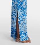 Poupette St Barth Clea high-rise printed wide-leg pants