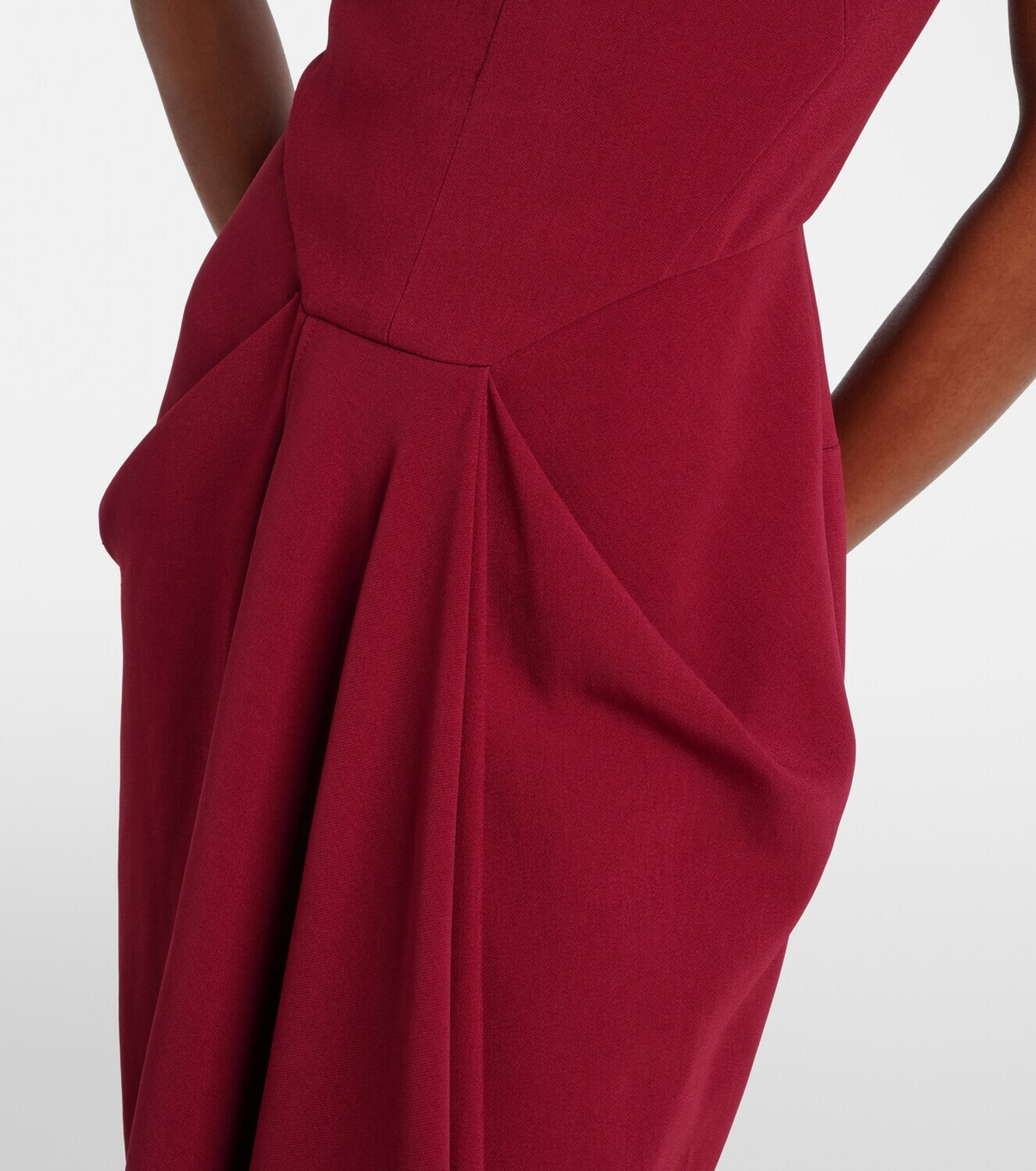 Givenchy Asymmetrical draped midi dress