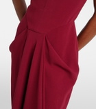 Givenchy Asymmetrical draped midi dress