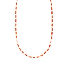 Timeless Pearly Men's Multi Beaded Necklace in Orange