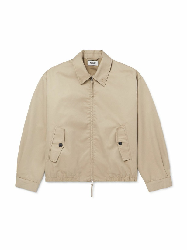 Photo: AGOLDE - Torres Cotton-Blend Twill Jacket - Neutrals