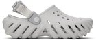 Crocs Kids Gray Echo Clogs