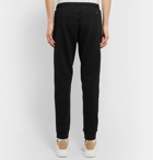 Fendi - Slim-Fit Tapered Logo-Appliquéd Cotton-Blend Jersey Sweatpants - Black