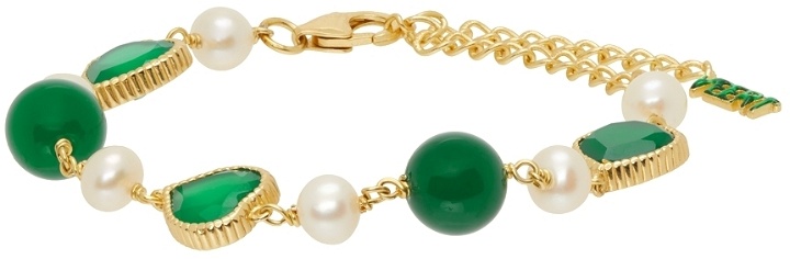 Photo: VEERT Green Onyx Freshwater Pearl Bracelet