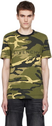 Givenchy Green Camo T-Shirt