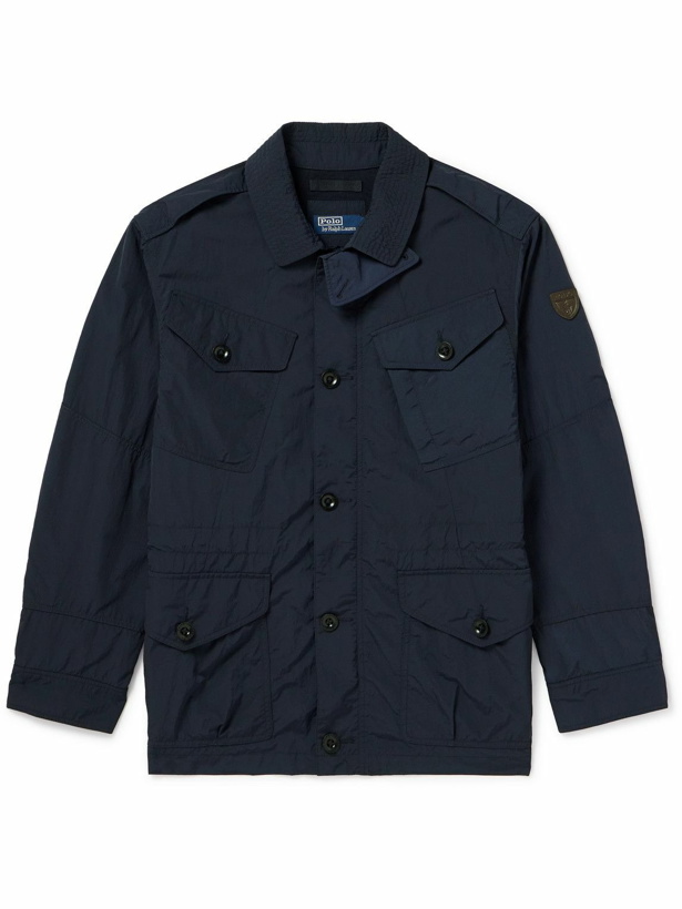 Photo: Polo Ralph Lauren - Logo-Appliquéd Recycled-Shell Field Jacket - Blue