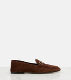 Gucci Jordaan Horsebit suede loafers