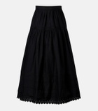 Dôen Sebastiane cotton poplin midi skirt