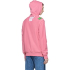 Helmut Lang Reversible Pink Jeremy Deller Dark Hoodie