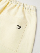 Wales Bonner - Mali Straight-Leg Cotton and Linen-Blend Twill Shorts - Yellow