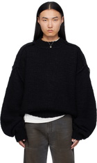 LU'U DAN Black Kingpin Knit Sweater