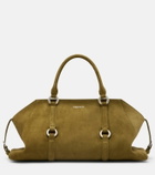 McQueen Farringdon Medium suede tote bag
