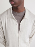 John Smedley - Tibor Merino Wool Cardigan - Gray