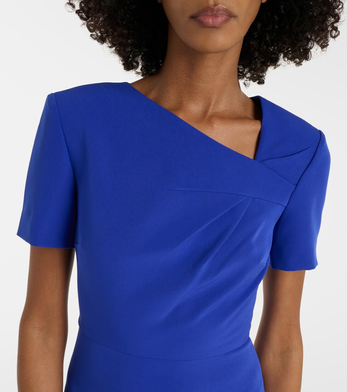 Roland Mouret Draped crêpe midi dress