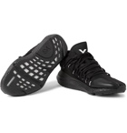 Y-3 - Kusari Leather and Suede-Trimmed Neoprene Sneakers - Men - Black