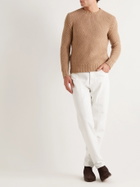 MP Massimo Piombo - Waffle-Knit Wool Sweater - Brown