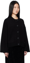 Holzweiler Black Wool Wide Cardigan