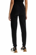 MAISON KITSUNE fox head jogging pants Black