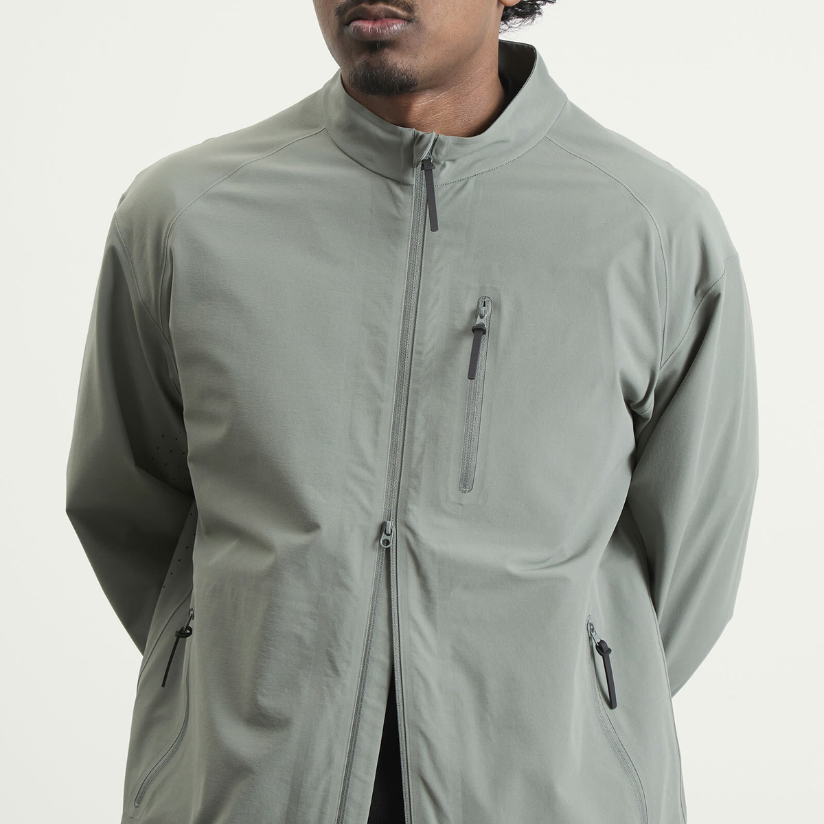 Hiking Patrol Men's Edge LT Softshell Technical Jacket in Pine Mist