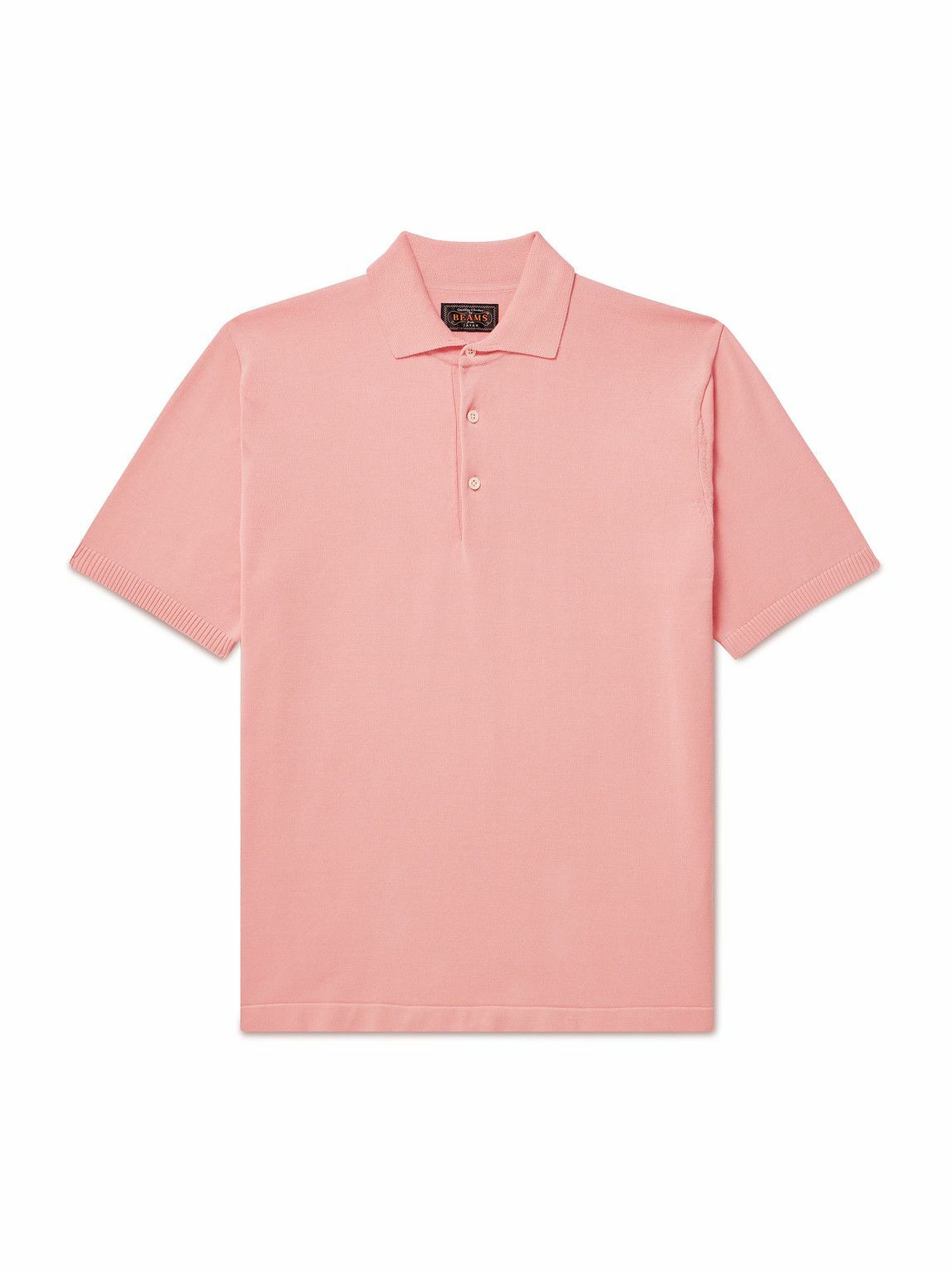 Beams Plus - Cotton Polo Shirt - Pink