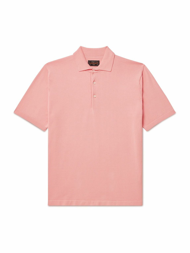 Photo: Beams Plus - Cotton Polo Shirt - Pink