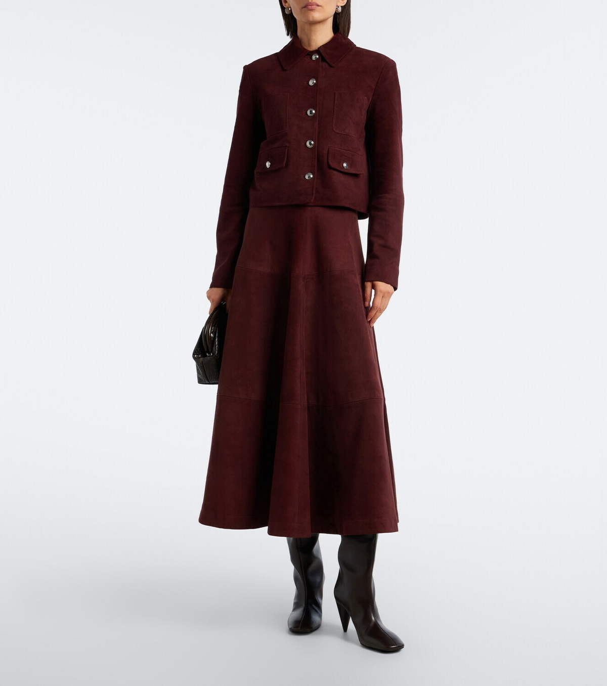 Altuzarra Varda suede maxi skirt