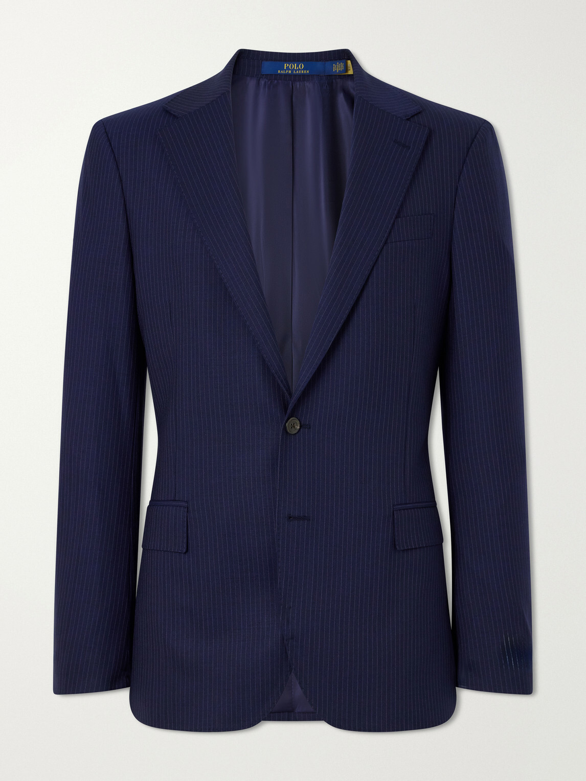 Polo Ralph Lauren - Pinstriped Wool-Blend Blazer - Blue