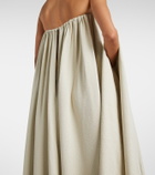 Calvin Klein Collection Vicky fringed gathered gown